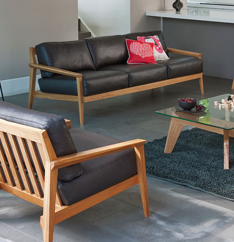 contemporary leather sofa STANLEY by Matthew Hilton case