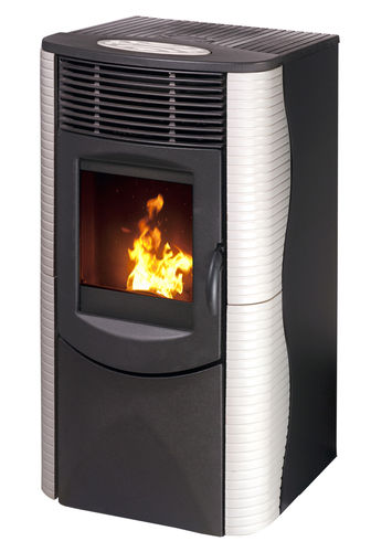 contemporary pellet wood stove SIRIA AIR 6.5 KW  Calux Srl