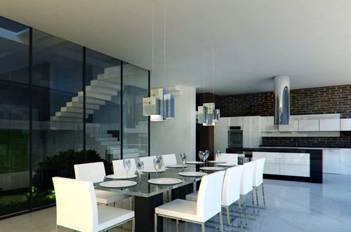contemporary pendant lamp (LED) BLOX by Marko Schregardus Quasar Holland