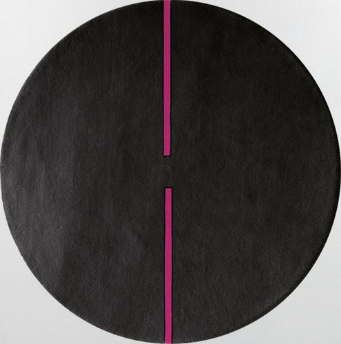 contemporary plain rug in wool (round) LIGHT SONIC By Second Studio