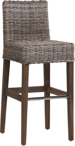contemporary rattan bar stool 686G KOK MAISON