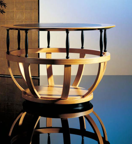 contemporary round wooden table SC 1003 OAK DESIGN