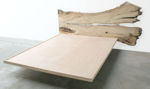 contemporary solid wood double bed 0044.1 JOHN HOUSHMAND