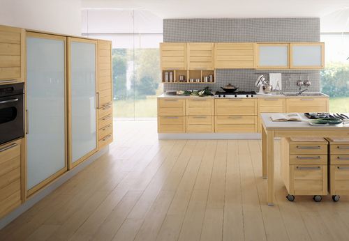 contemporary solid wood / glass kitchen ULLA I GRATTAROLA