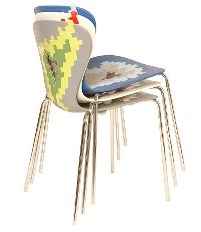 contemporary stacking chair HELIUM ISA International