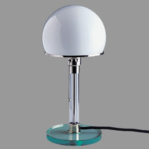 contemporary table lamp (glass) WG 24 by Wilhelm Wagenfeld  Tecnolumen