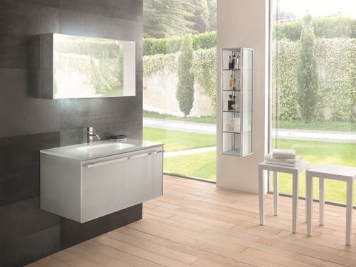 contemporary wall-mounted washbasin cabinet MIX CLASSIC COMP.09  SOLMET