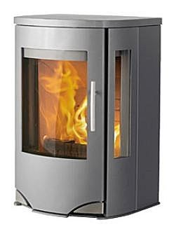 contemporary wall-mounted wood-burning stove LOTUS PRIO4 Broseley Fires