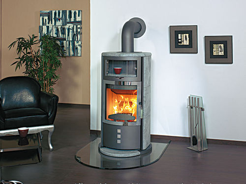 contemporary wood-burning stove (with warmer) HARK 35 B GT ECOPLUS Hark GmbH & Co. KG