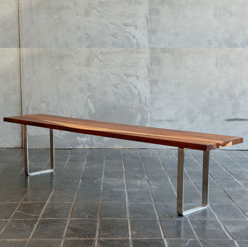 contemporary wooden bench Lodge Collection