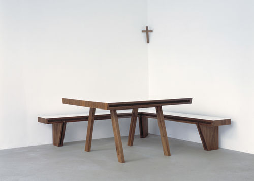 contemporary wooden bench CORNER SEAT P&uuml;hringer GmbH & Co KG