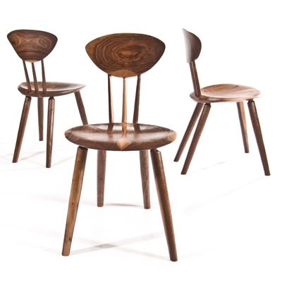 contemporary wooden chair ROUND Peter Hook