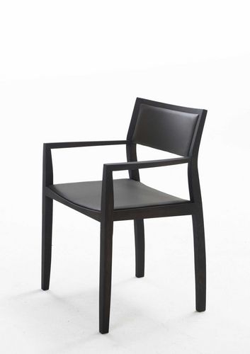 contemporary wooden chair with armrests CURVE 2 by Burkhard Vogtherr Arco Contemporary Furniture