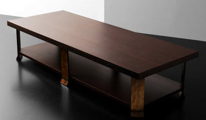 contemporary wooden coffee table LINDSAY PHILIPPE HUREL