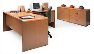 contemporary wooden office desk LAURENT GLOBAL totaloffice