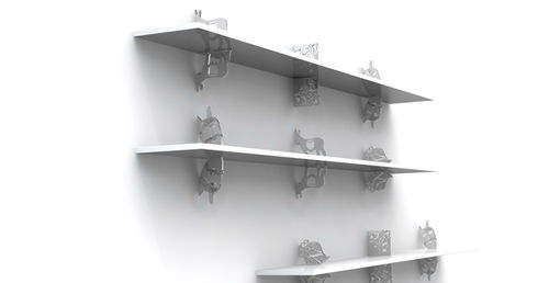 contemporary wooden wall shelf SOON Vandoma Design
