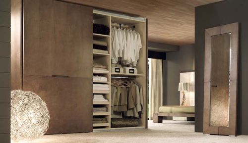 contemporary wooden wardrobe with sliding doors EROS WARDROBE Planum, Inc.
