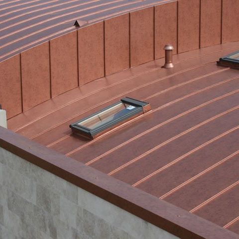 copper standing seam roofing MAZZONETTO