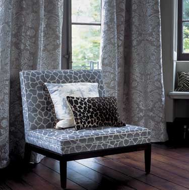 damask fabric for curtain SABINO GP & J BAKER