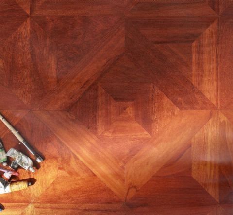 doussie engineered wood floor tile VIENNA  L'ARTE NEL PARQUET DI LATTANZIO G.