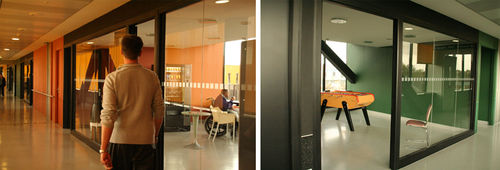 fire proof tempered glass panel Miroiterie RIGHETTI
