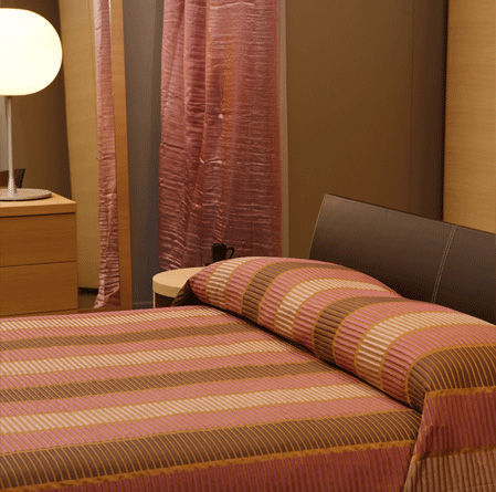 fire-retardant striped fabric MODERN FIORETE