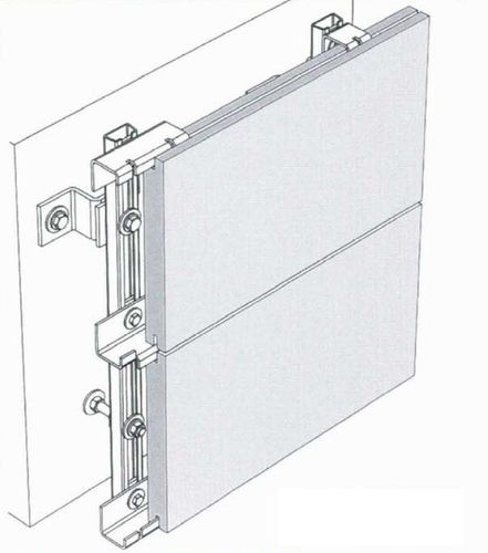 fixing system for ventilated facade PLATES ADERMA