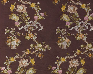 flower lampas fabric MARIE ANTOINETTE  CREATIONS METAPHORES