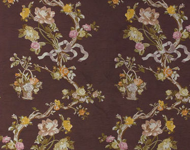 flower lampas fabric MARIE ANTOINETTE  VEREL DE BELVAL