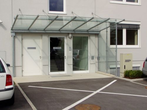 glass entrance canopy Kollegger Metallbau GmbH