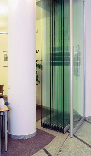 glass folding partition KWV-TEC - TRIMLESS  KWIK-WALL Company