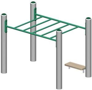 horizontal ladder for playground MEC620  BigToys