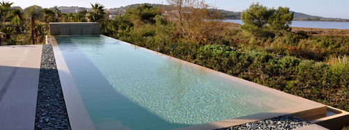 inground concrete infinity swimming pool (lap pool) WATERWORLD