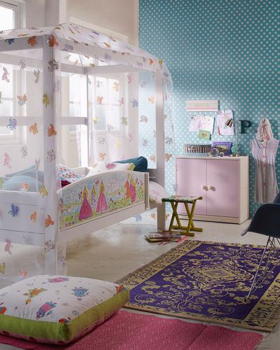 kids canopy bed (girls) FOUR-POSTER PRINCESSES LIFE TIME