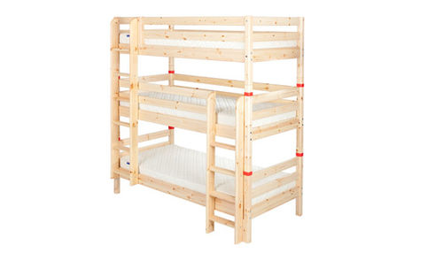 kids triple bunk bed (unisex) 90-10007-1-01 FLEXA