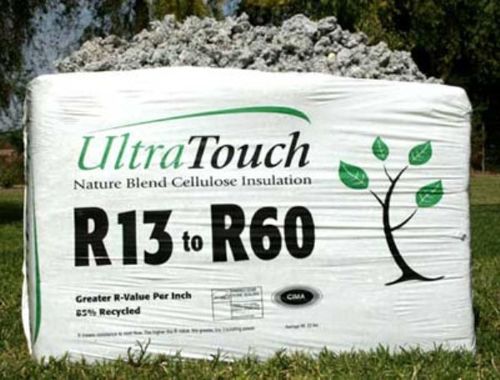 loose-fill cellulose wadding for thermal and acoustic insulation ULTRATOUCH CELLULOSE BONDED