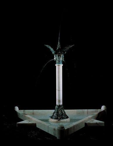 marble fountain PIO TEMPIO D'EMPIO TEMPO by Luigi Ontani MIRABILI Arte d'Abitare
