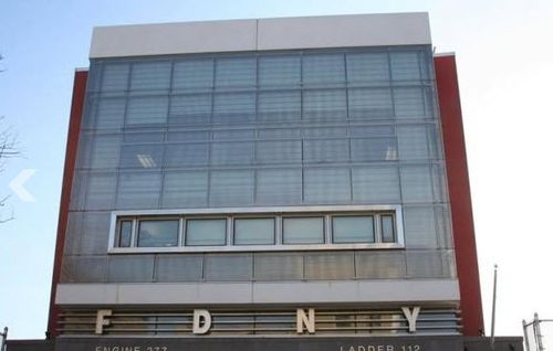 metal facade cladding: stainless steel Johnson Screens
