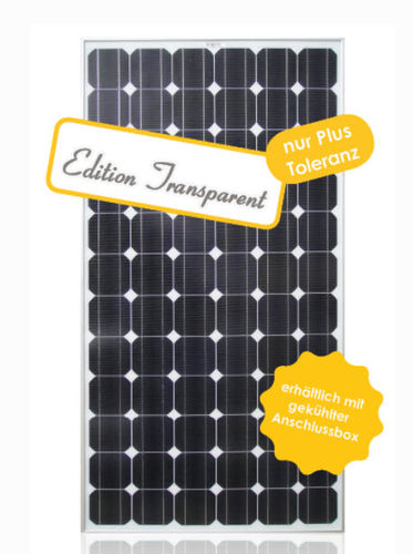 monocrystalline photovoltaic solar panel EDITION TRANSPARENT Galaxy Energy