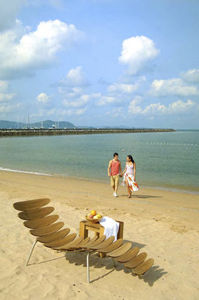 organic design garden sun lounger (teak) Outdoor Comforts