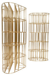 original design metal bookcase CAGE by Vincenzo De Cotiis CECCOTTI COLLEZIONI