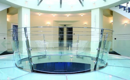 railing with glass panels Zavar Company