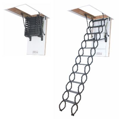 retractable aluminium attic ladder LST FAKRO