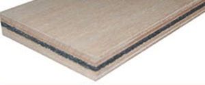 rigid acoustic and fire-retardant wood insulation panel KURK-RUBBER LIGHT Kuiper Dutch Marine Panels