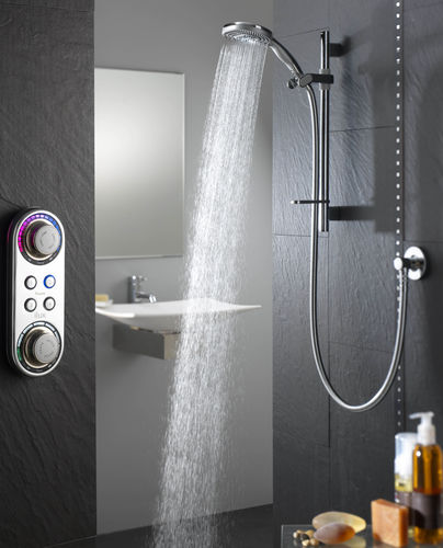 shower set with digital mixer tap (wireless transmission) ILUX CONCEALED OVAL HEAD aqualisa