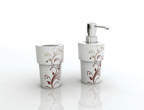 soap dish with toothbrush holder B-SP-FL B-SL-FL groove design