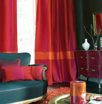 taffetas fabric for upholstery SHIVA STRIPES CASAMANCE