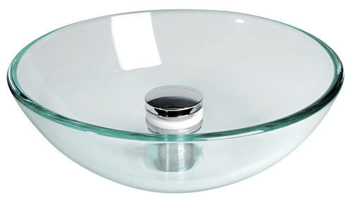 tempered glass counter top washbasin LA1489 CAN di Bellini Mauro