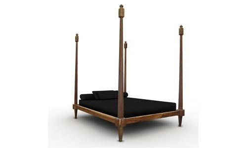 traditional canopy double bed FIORENZA Costantini Design