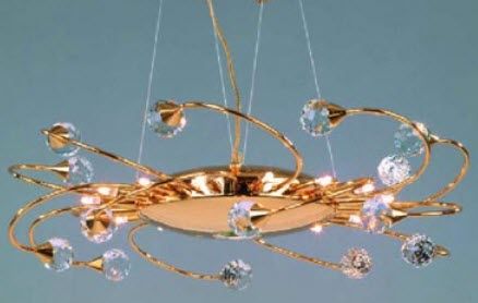 traditional chandelier (crystal) GALAXY Orion Leuchtenfabrik